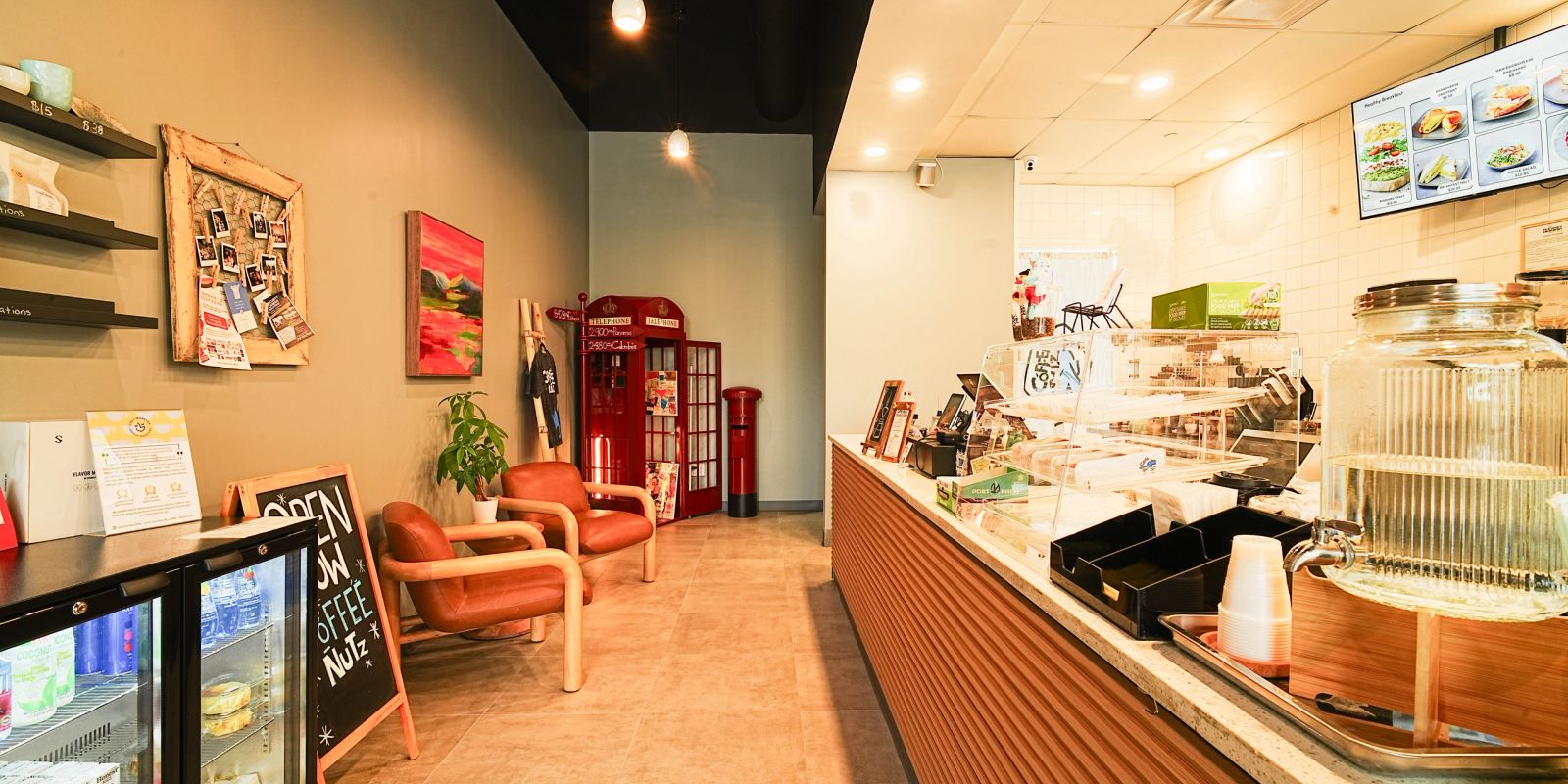 Coffee Nutz café counter and seating area